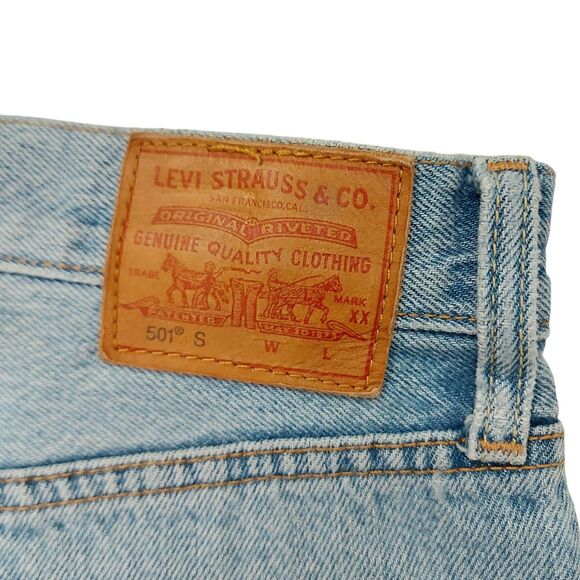 Levis 501s Skinny Jeans Womens 27 Blue Vintage 80s Big E High Rise Button Fly - Picture 7 of 14